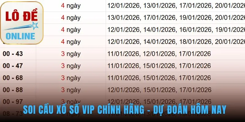 Soi cầu xổ số VIP ứng dụng phân tích thống kê lịch sử